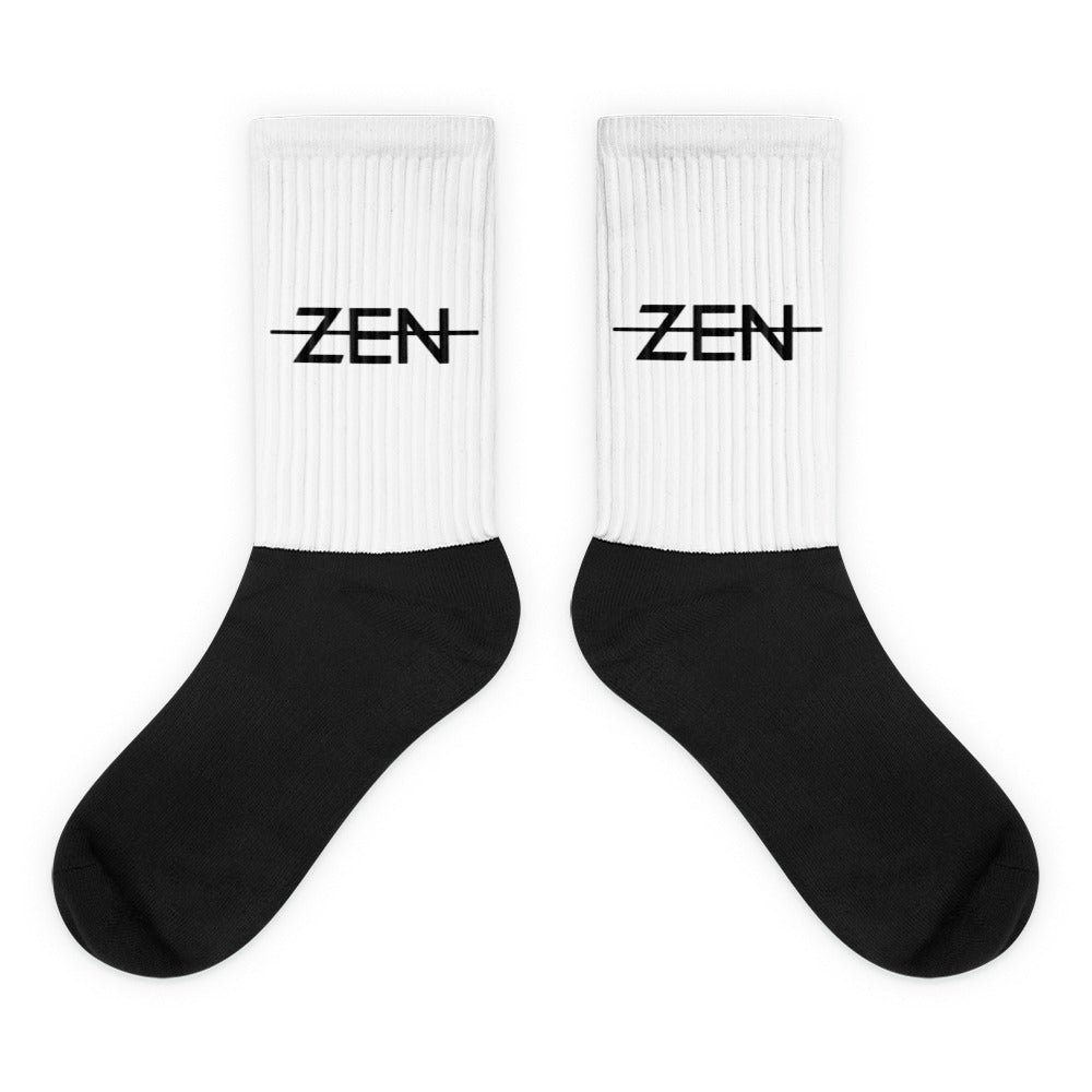 ZEN Socks - White / Black