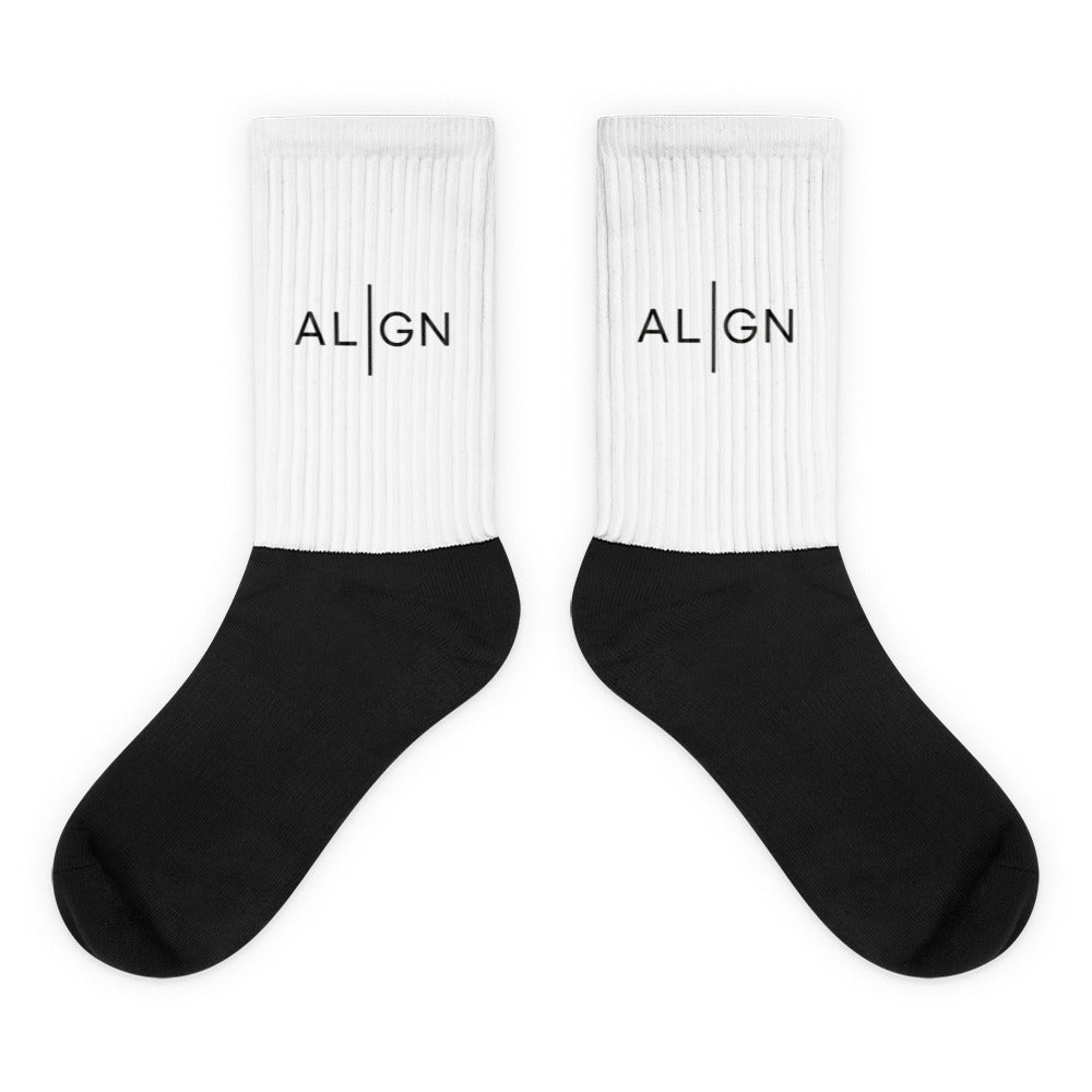 ALIGN Socks - White / Black
