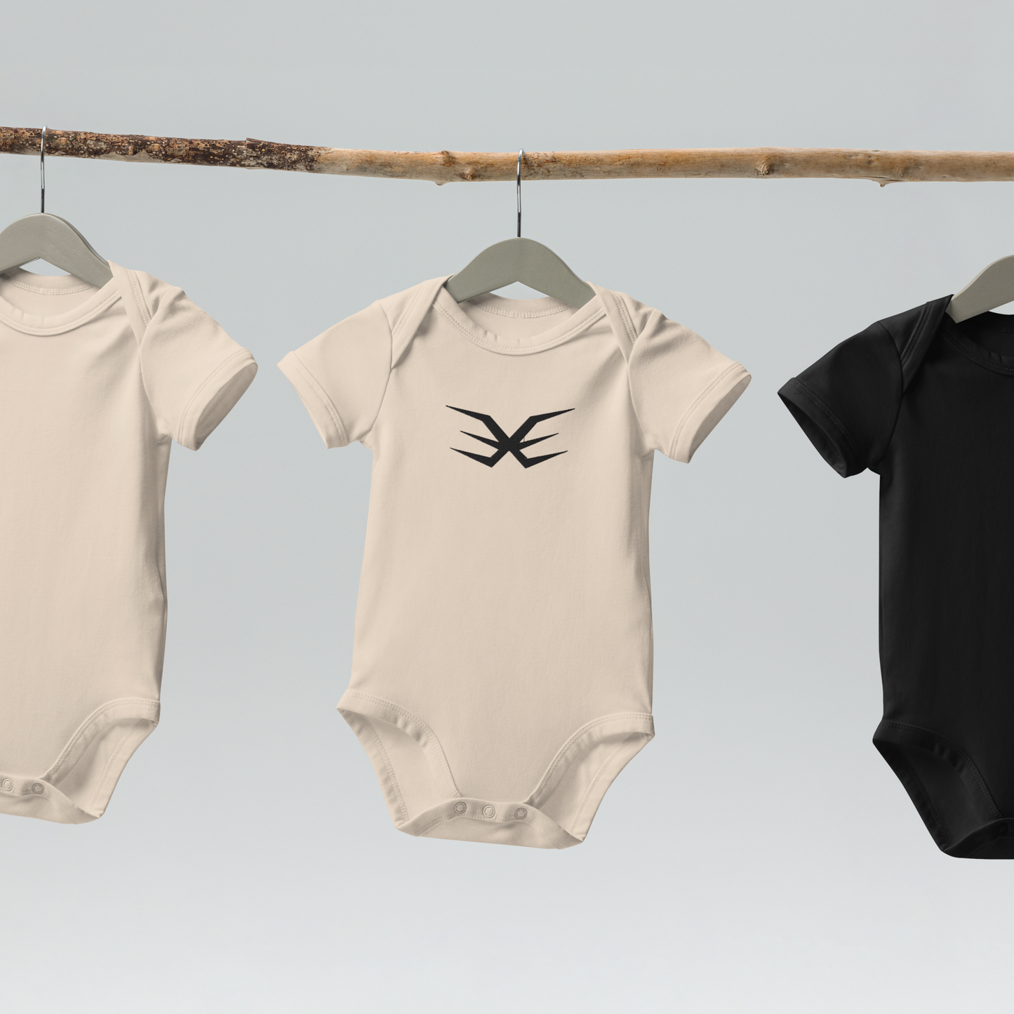 EXE Organic Cotton Baby Bodysuit - Beige