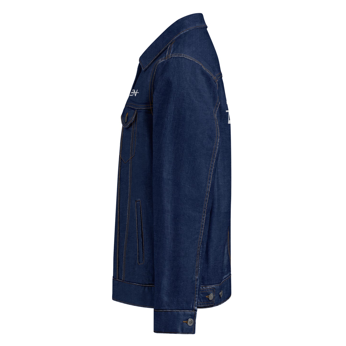 ZEN Unisex Denim Jacket - Black / Classic Denim