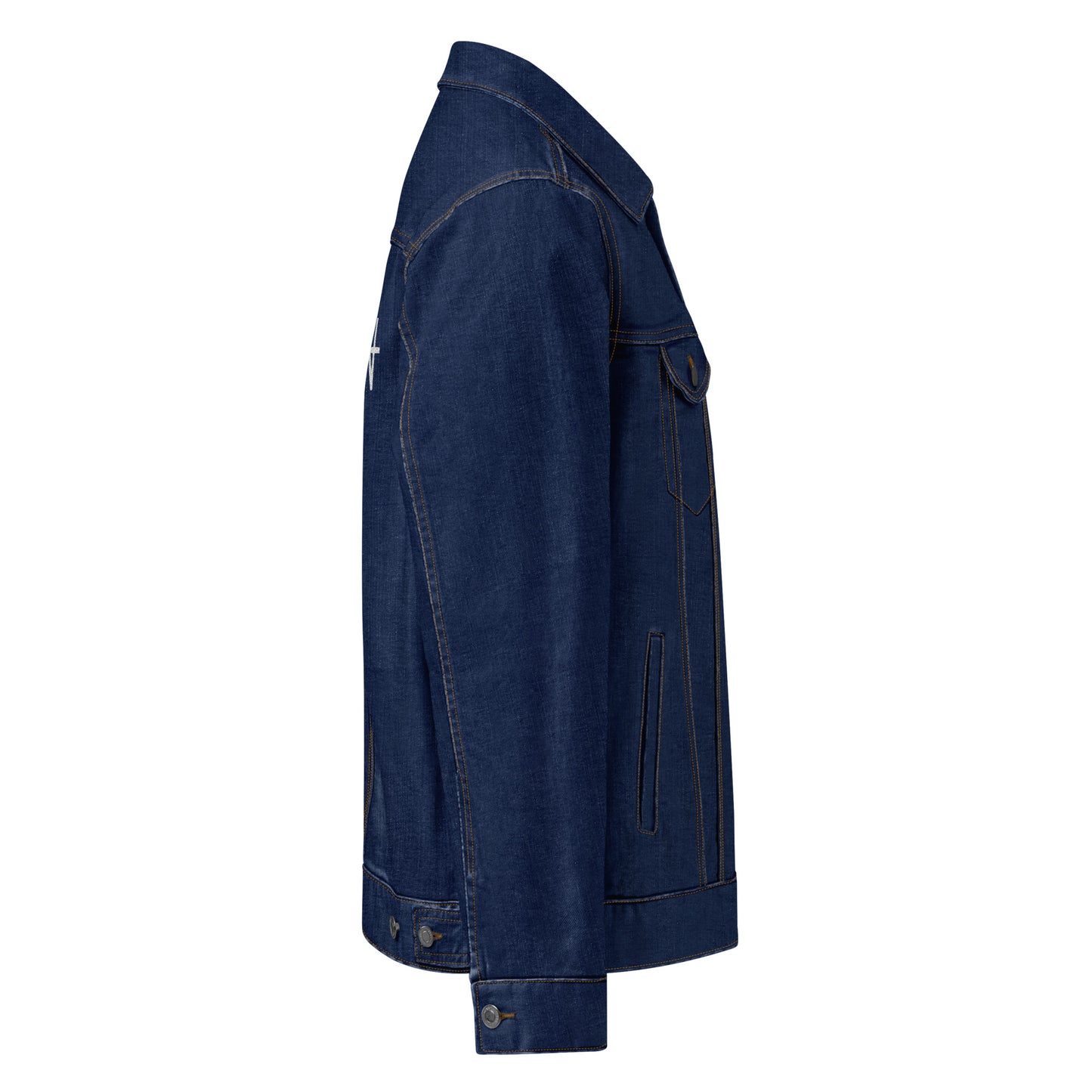 ZEN Unisex Denim Jacket - Black / Classic Denim