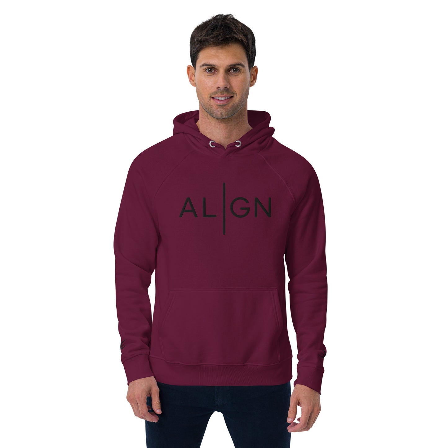ALIGN Unisex Eco Raglan Hoodie - Multiple Colors