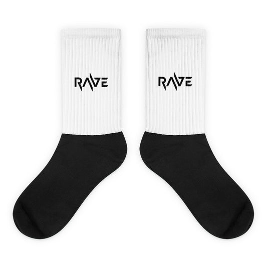 RAVE Socks - White / Black
