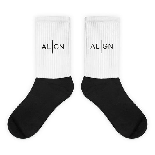 ALIGN Socks - White / Black
