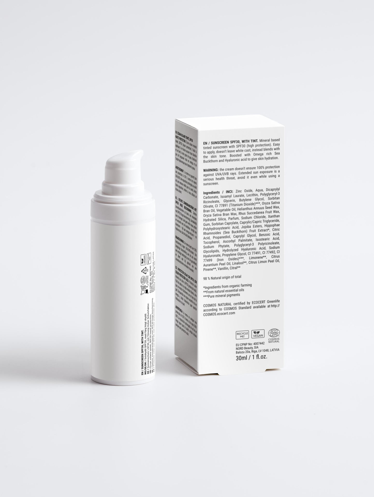 EXISTENCE Sunscreen SPF30, TINTED - 30ml