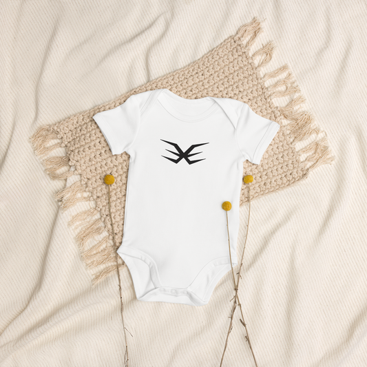 EXE Organic Cotton Baby Bodysuit - White