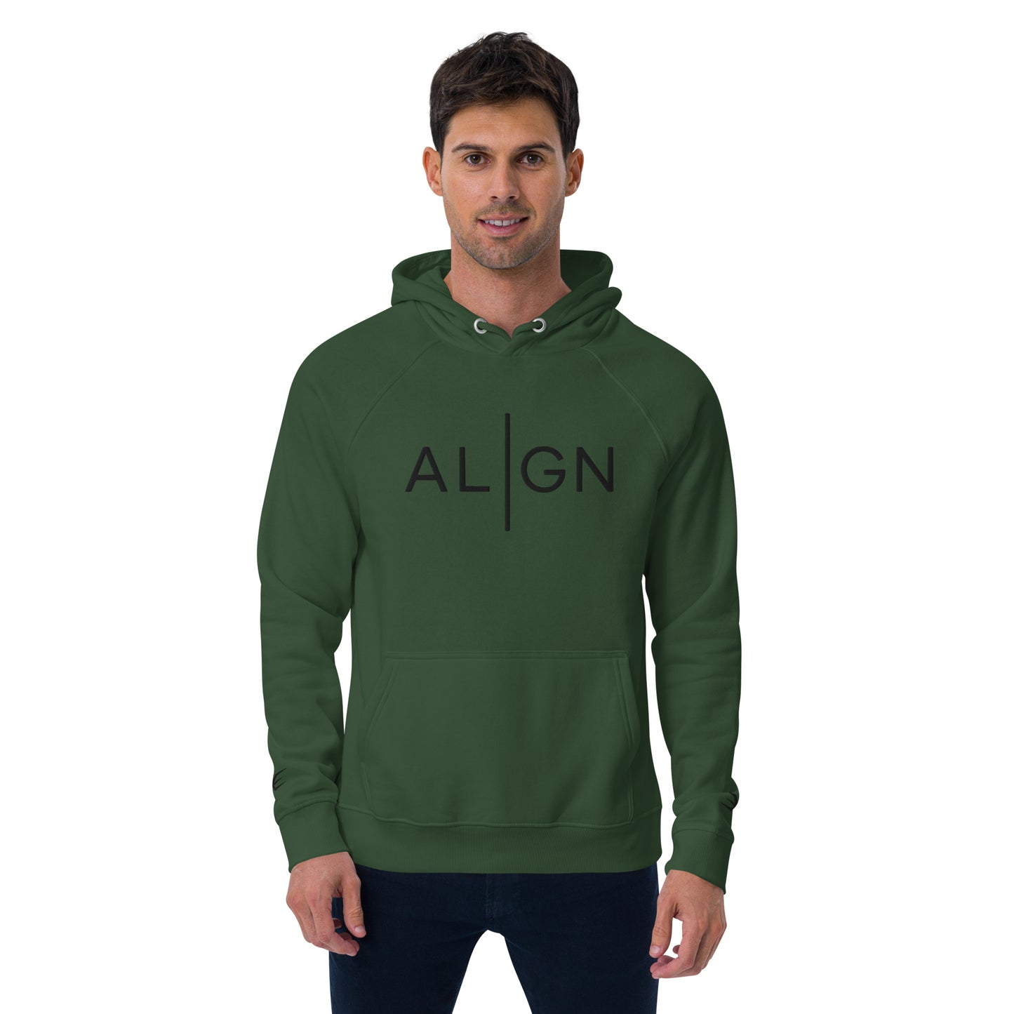 ALIGN Unisex Eco Raglan Hoodie - Multiple Colors