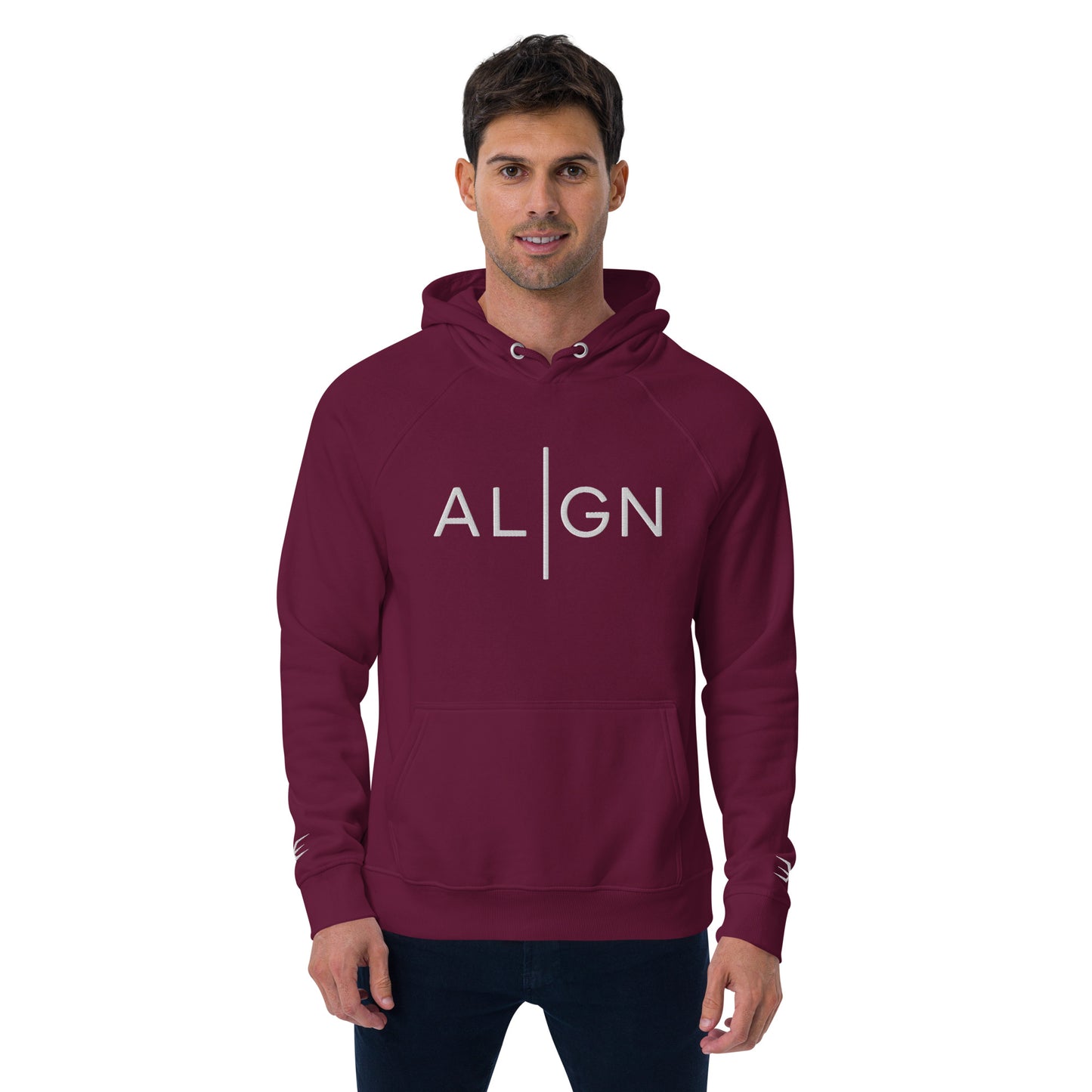 ALIGN Unisex Eco Raglan Hoodie - Multiple Colors