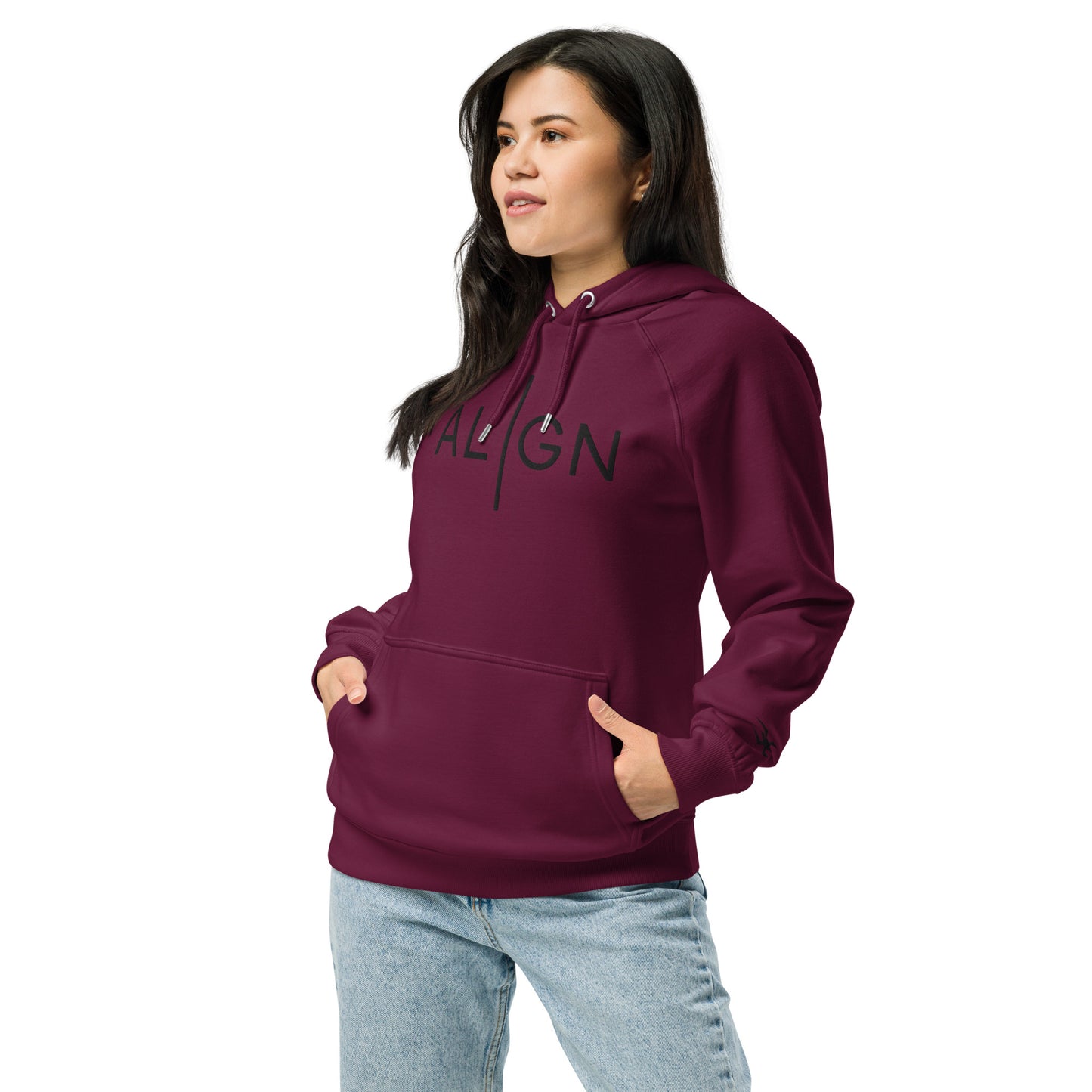 ALIGN Unisex Eco Raglan Hoodie - Multiple Colors